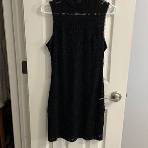 Black lace dress